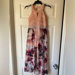 NWT!  Stunning girls dress/romper.  Perfect for spring and summer!  Size 8.